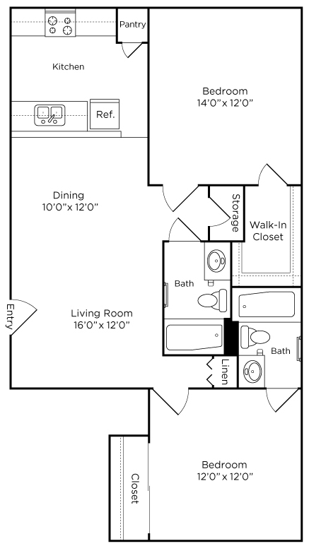 Floorplan - Alister Apartments