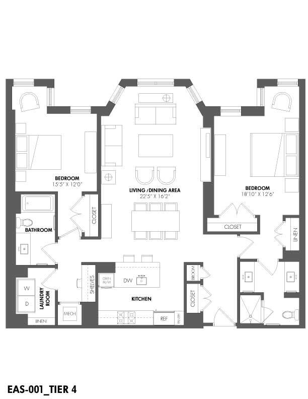 Floorplan - The Residences at Eastern Market