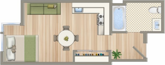 Floorplan - 1537 on 7th