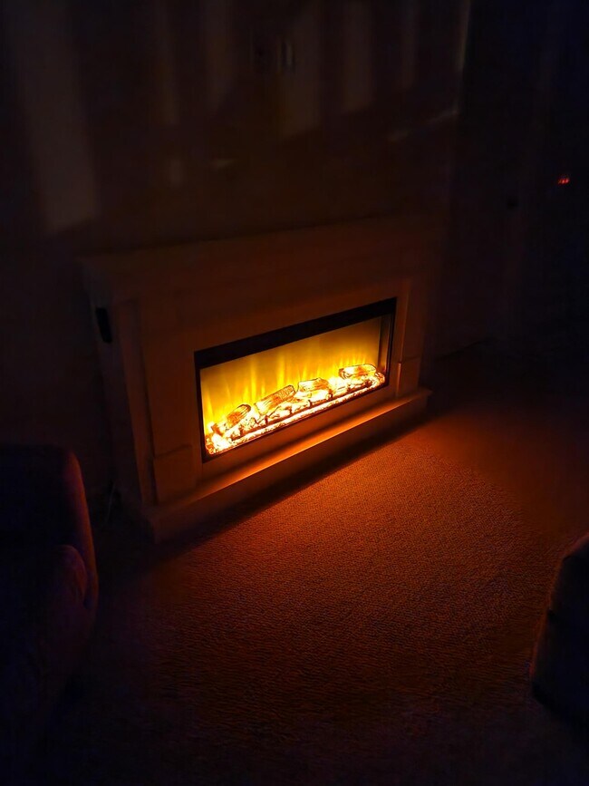Living Room Fireplace - 4465 Ocean Blvd