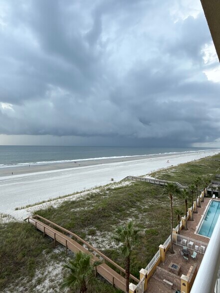 Ocean Front view from living room as well as Master bath - 1031 1st St S