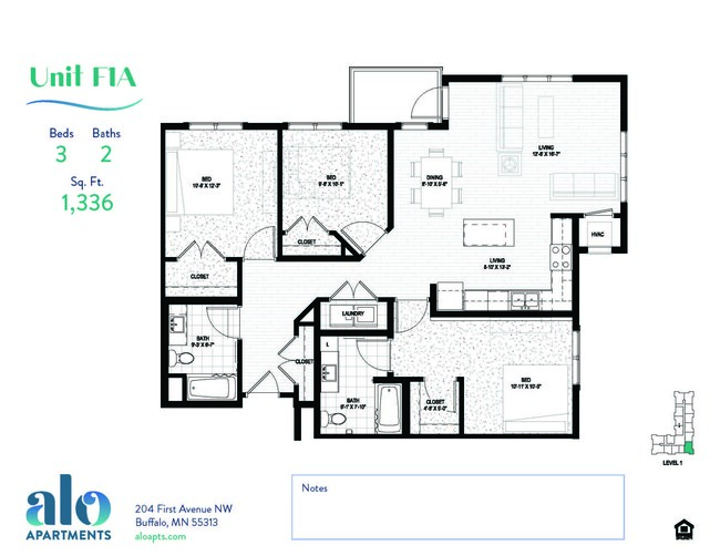 Floorplan - Alo Apartments