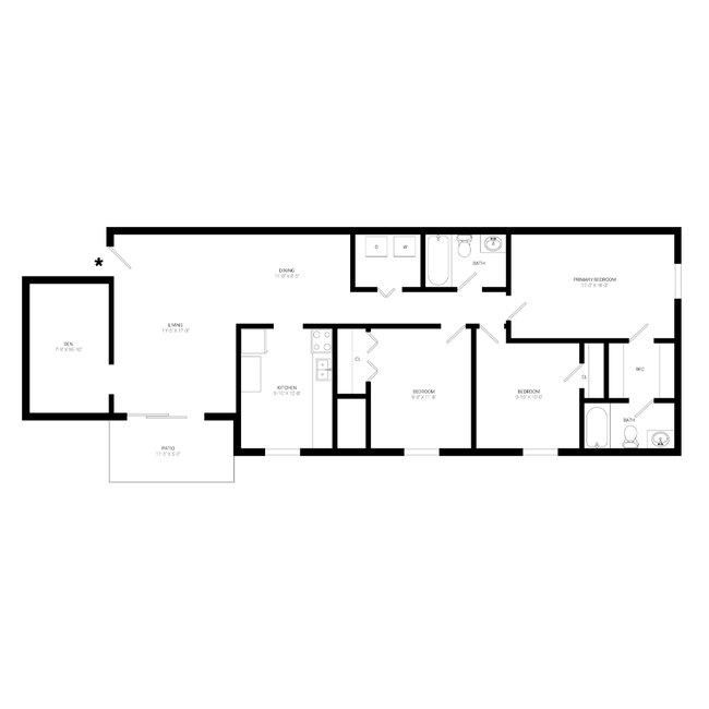 Floorplan - Tuckahoe Creek Apartments