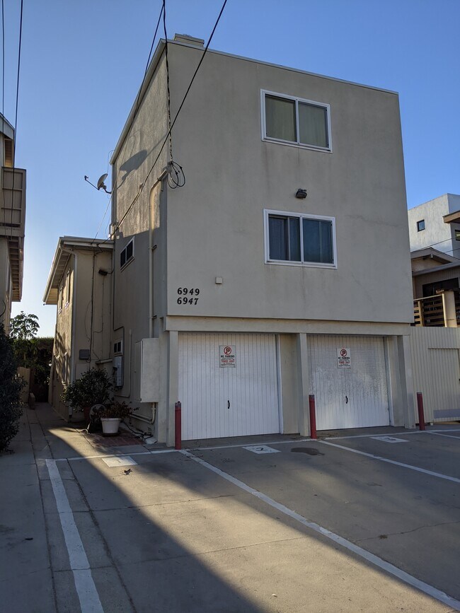 From the street. - 6949 Trolleyway