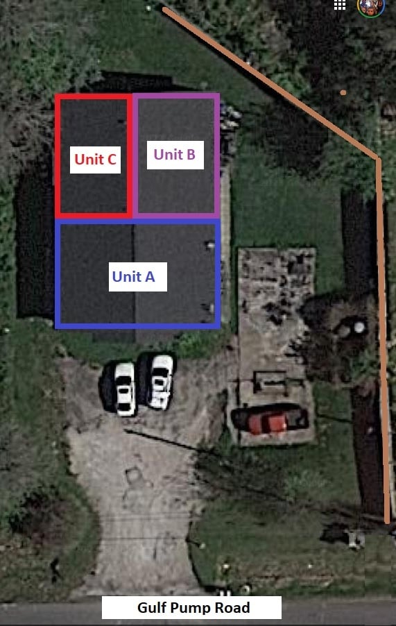 Unit C is in the back left of the building - 126 Gulf Pump Rd