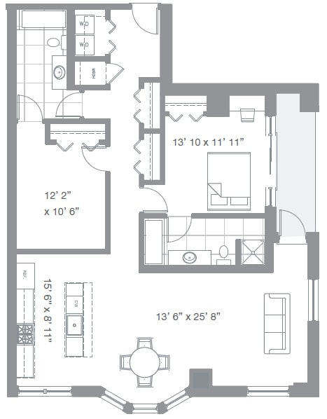 1BR/2BA - Watermark Condos
