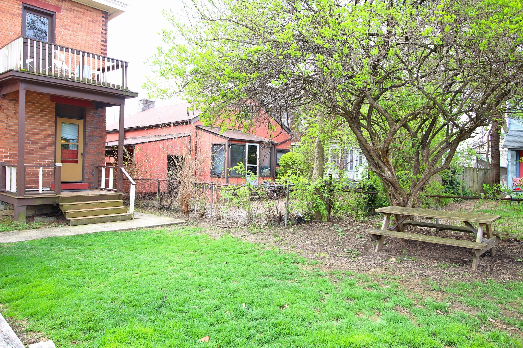 Back entrance and yard - 70 E Hudson St