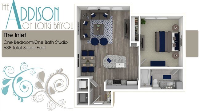 Floorplan - The Addison on Long Bayou