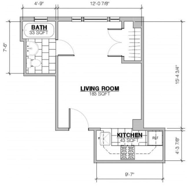Studio- 0BR/1BA - Nob Hill Place