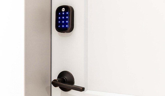 Control the temperature without getting up and never fumble for your keys again. Smart home tech available in every home! - Elm Creek Apartments