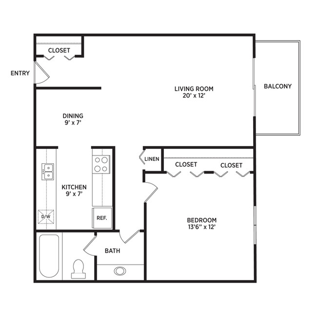 Floorplan - Berrytree Apartments