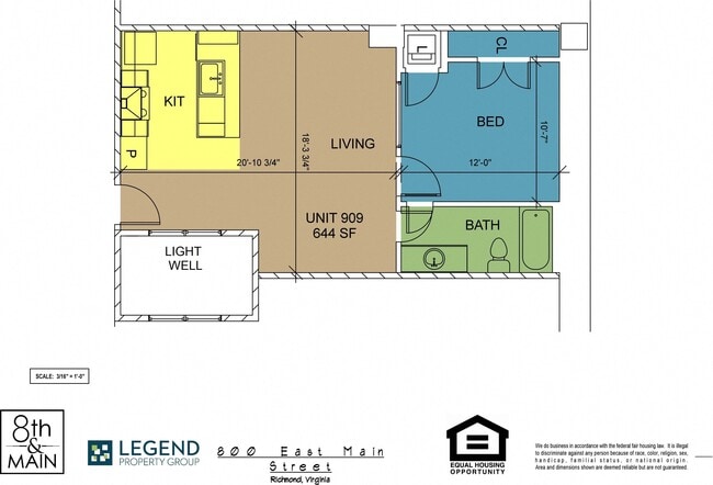 Floorplan - 8th and Main - All Utilities Included