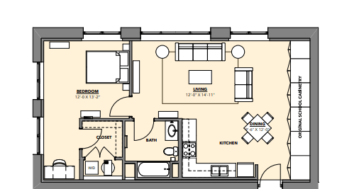 Floorplan - Hawthorne Apartments