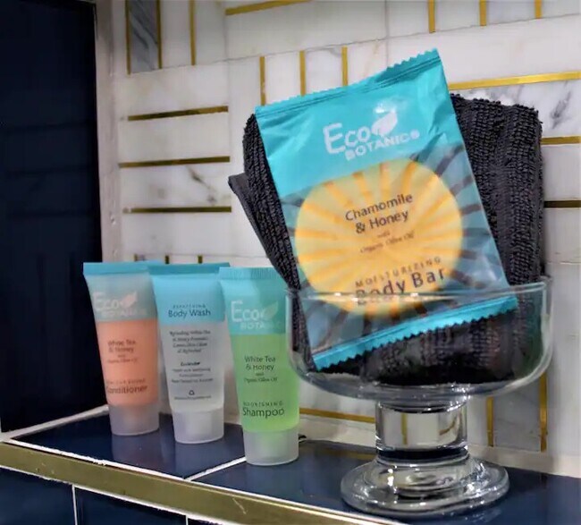 Amenities, shampoo & conditioner, Shower gel - 1115 8th St N