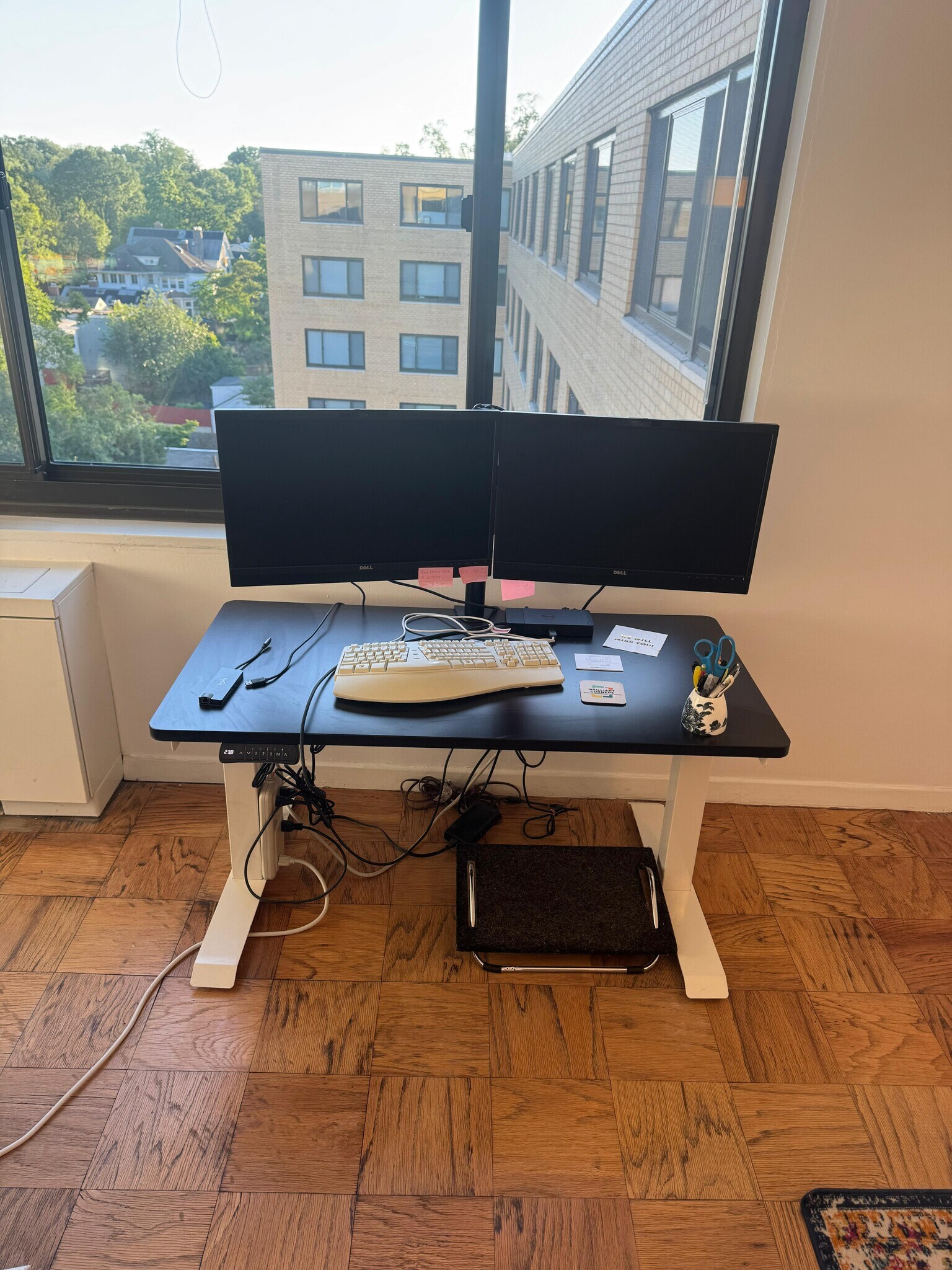 Desk, at lowest. Relax the Back office chair present (not shown here) - 5410 Connecticut Ave NW