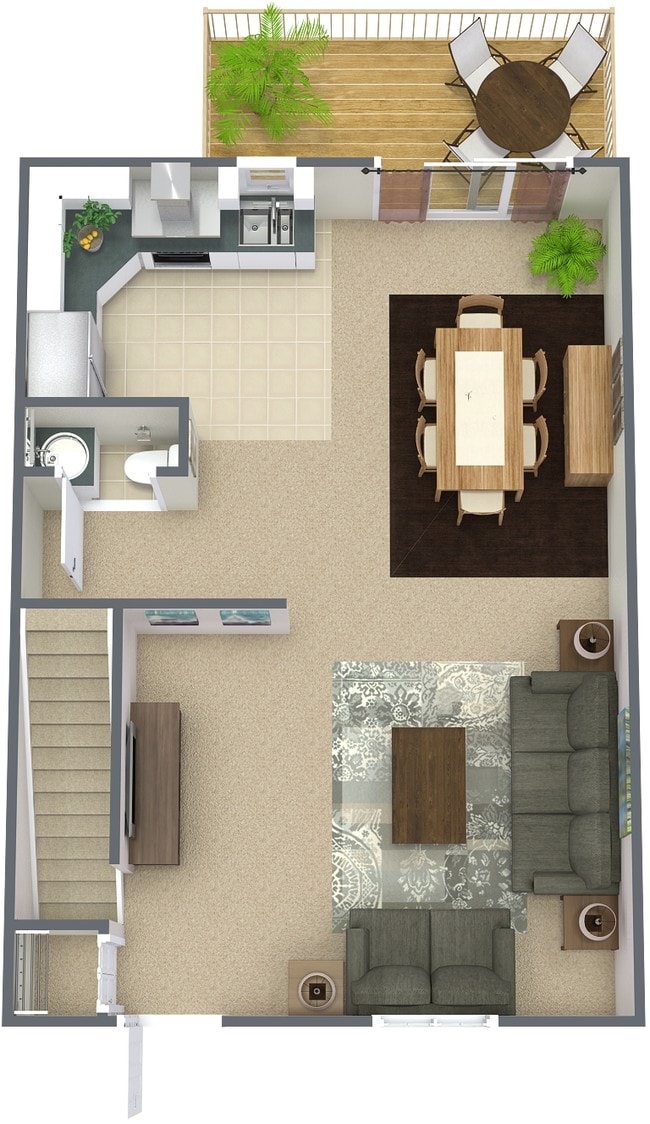Floorplan - Cranberry Woods Townhomes
