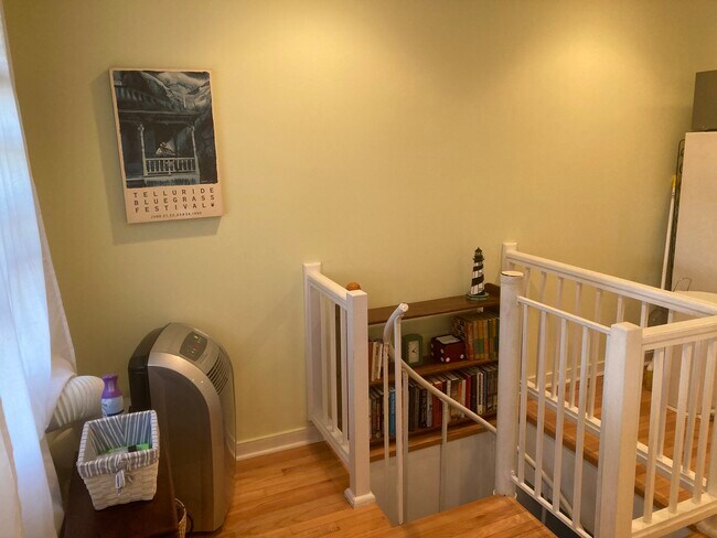 Top of spiral staircase leading to bedroom - 5 River Rd