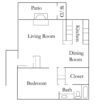 1 Bedroom / 1 Bath - Arbors of Boerne Apartments
