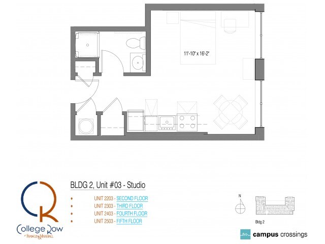 Studio - Campus Crossings at College Row