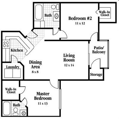 2BR/2BA - Cypress Cove