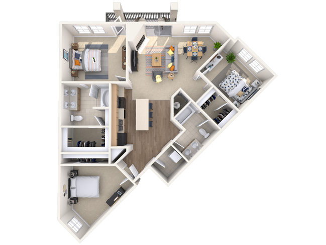 Floorplan - Lake Vista Apartments