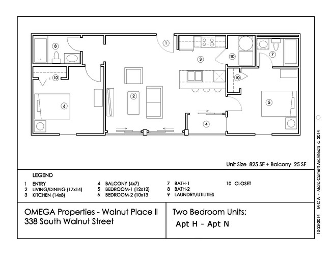 Floorplan - Walnut Place Apartments