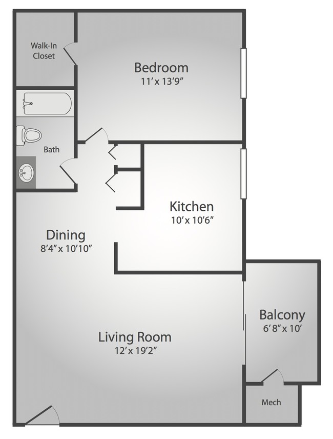 Floorplan - Chesapeake Village Apartments