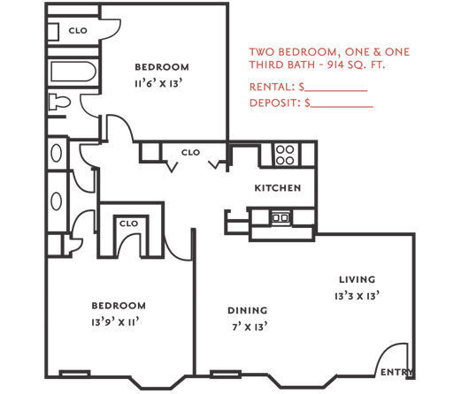 Floorplan - 7979 Westheimer Apartments