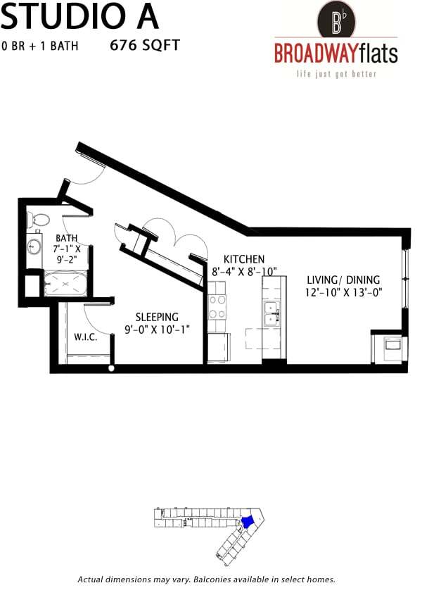 Floorplan - Broadway Flats