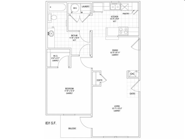 1BR/1BA - Race Street Lofts