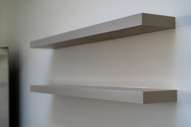 floating storage shelves in kitchen - 2200 W Alameda St