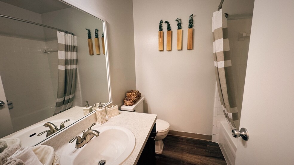 Modernized hardwood bathroom - ReNew Franklin Hills