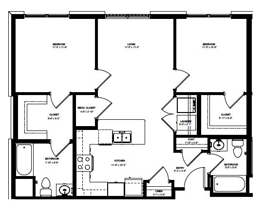 Floorplan - Flats on 5th