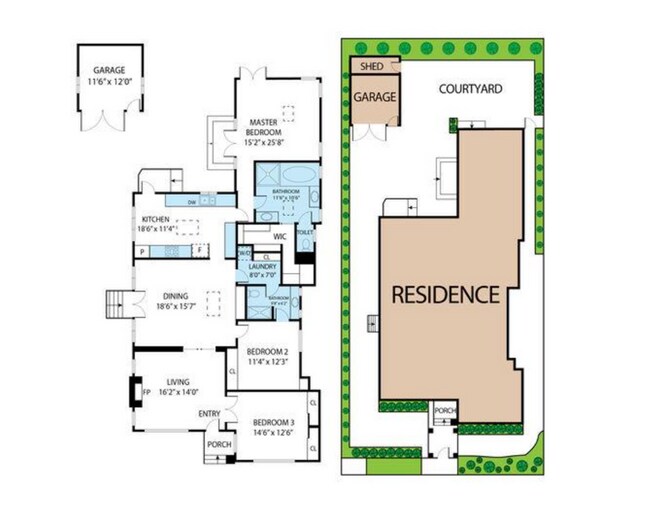 Building Photo - Impeccably restored Craftsman Securely Gated and Hedged for Privacy!