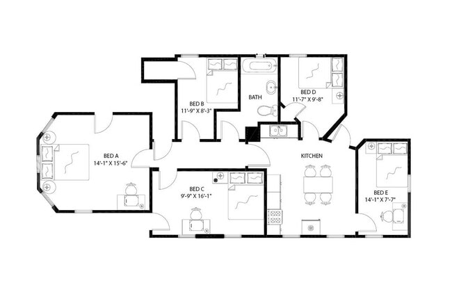 Building Photo - Room in Shared 5 bed/1 bath home