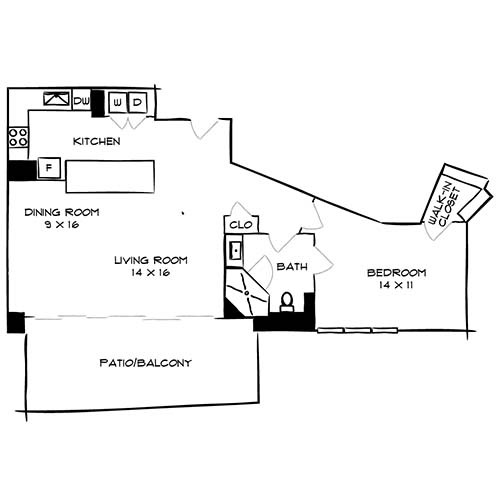 Floorplan - Flamingo South Beach