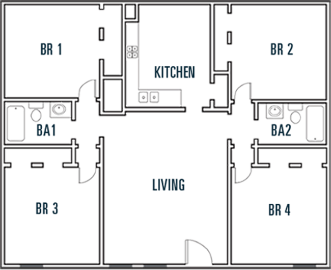 Floorplan - The Metropolis Apartments