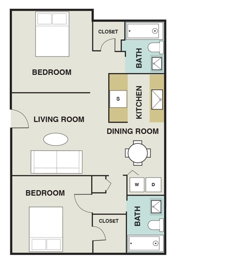 2BR/2BA - Allure Apartments