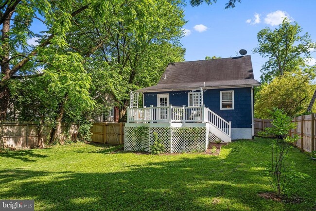 Backyard view of house - 4502 Tuckerman St