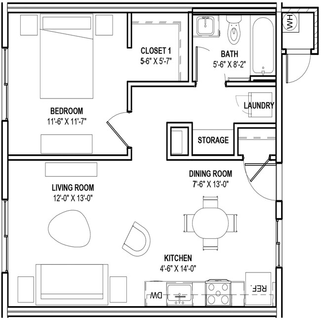 Floorplan - Cabana Southern Apartments