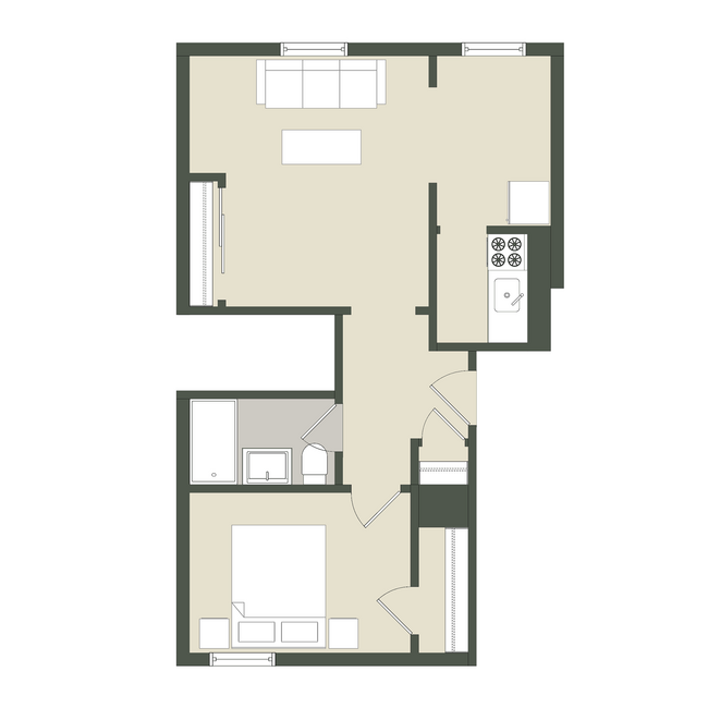 Floorplan - 3616 N. Pine Grove Ave.