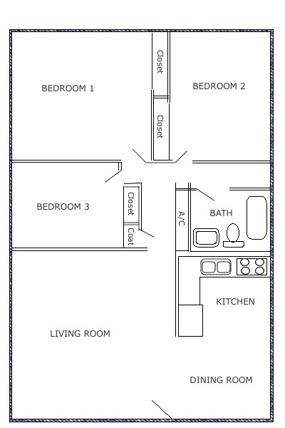 3BR/1BA - Flint Garden Apartments