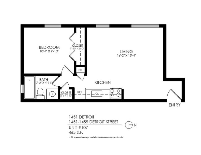 Floorplan - 1451 Detroit