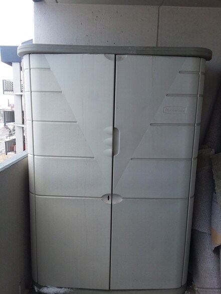 Storage on Balcony - 601 W 11th Ave
