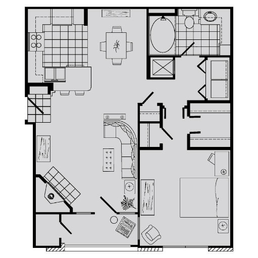 Floorplan - Rockledge Oaks Apartments