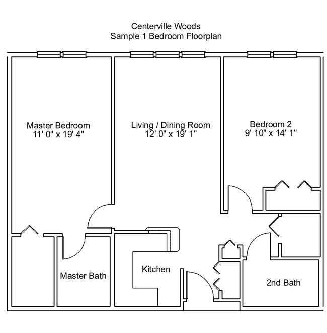 2BR/2BA - Centerville Woods 55+ Community