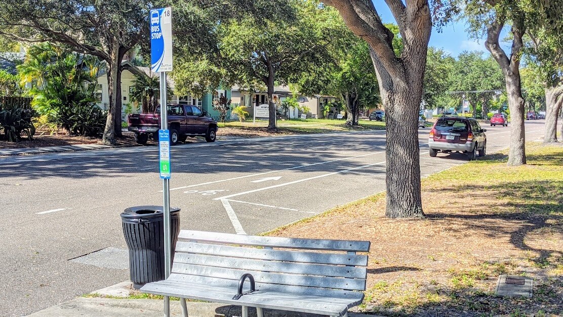 bus stop on corner - 2255 1st Ave N