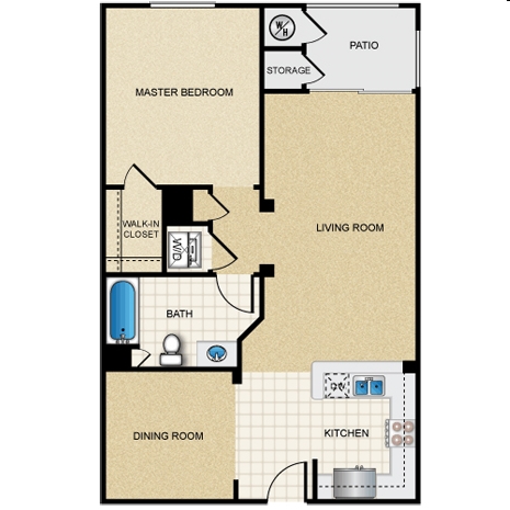 1BR/1BA - Jasmine Place