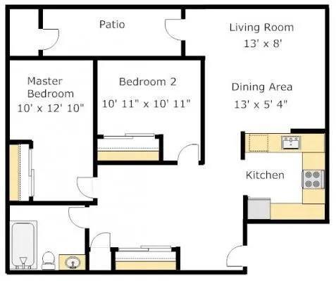 Floorplan - Del Norte Place Apartment Homes