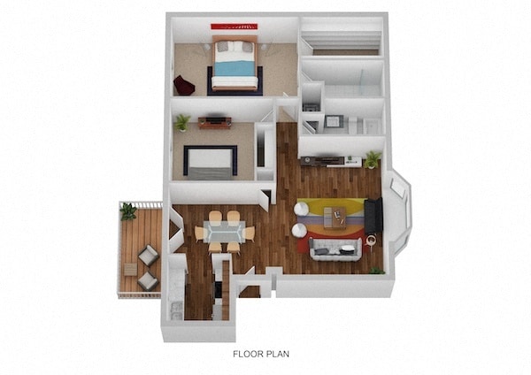 Floorplan - Indian Creek Apartments and Townhomes